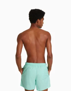 BERSHKA Bañador básico Turquesa Cheap