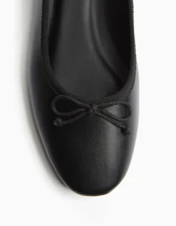 BERSHKA Bailarina lazo Negro Discount
