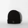 BERSHKA Beanie punto Negro Clearance