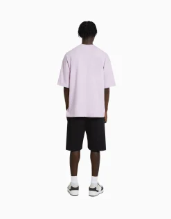BERSHKA Bermuda básica felpa Blanco Fashion