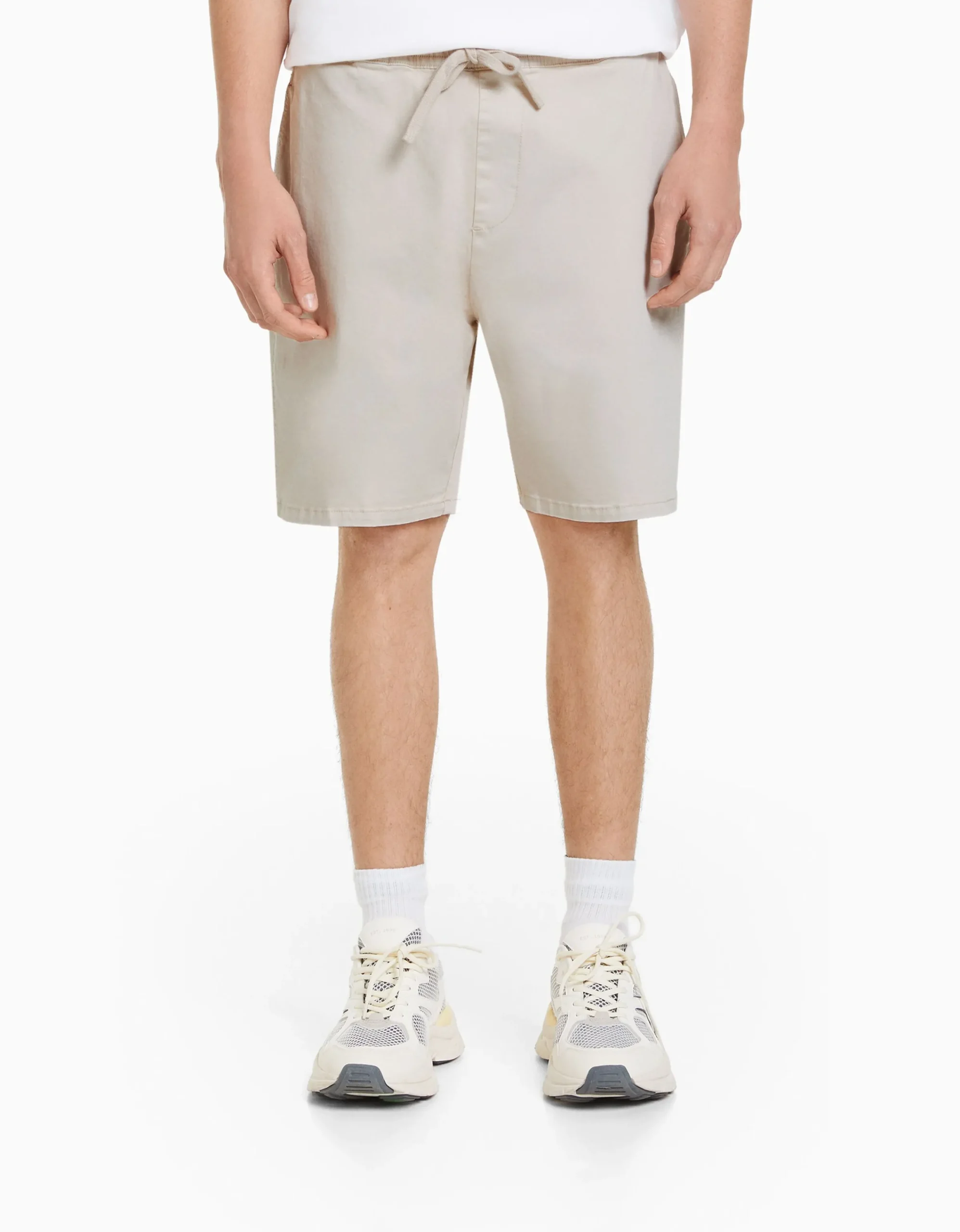 BERSHKA Bermuda jogger Kaki Hot