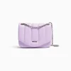 BERSHKA Bolso asa cadena acolchado vertical Blanco Sale