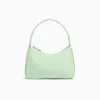 BERSHKA Bolso asa hombro tejido Turquesa Best