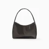 BERSHKA Bolso asa hombro tejido Negro Fashion
