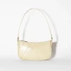 BERSHKA Bolso hombro efecto piel Beige Sale