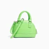 BERSHKA Bolso mini asa efecto cocodrilo Verde Hot