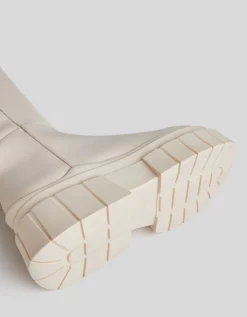 BERSHKA Botas plataforma suela track Crudo Best