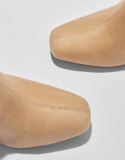 BERSHKA Botines de tacón ajustados Camel Best Sale