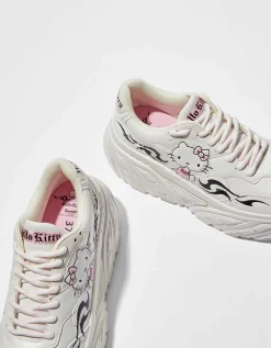 BERSHKA Botines deportivos Hello Kitty Blanco Best