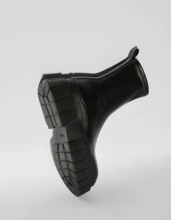 BERSHKA Botines plataforma ajustados Negro Outlet
