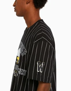 BERSHKA Camiseta manga corta boxy fit Snoopy Negro Shop