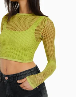 BERSHKA Camiseta manga larga seamless red Lima Sale