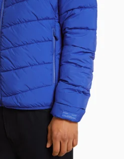 BERSHKA Cazadora acolchada ligera Azul Cheap