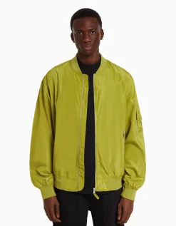 BERSHKA Cazadora bomber ligera Turquesa Cheap