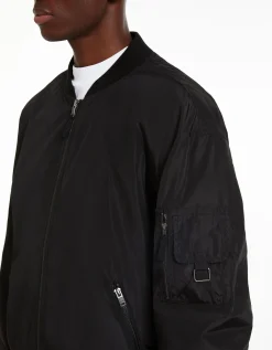 BERSHKA Cazadora bomber ligera Turquesa Cheap