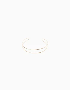 BERSHKA Collar choker efecto Oro Hot