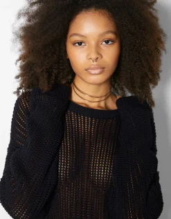 BERSHKA Collar choker efecto Oro Hot