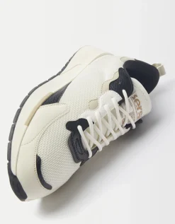 BERSHKA Deportivas combinadas rejilla hombre Blanco Best