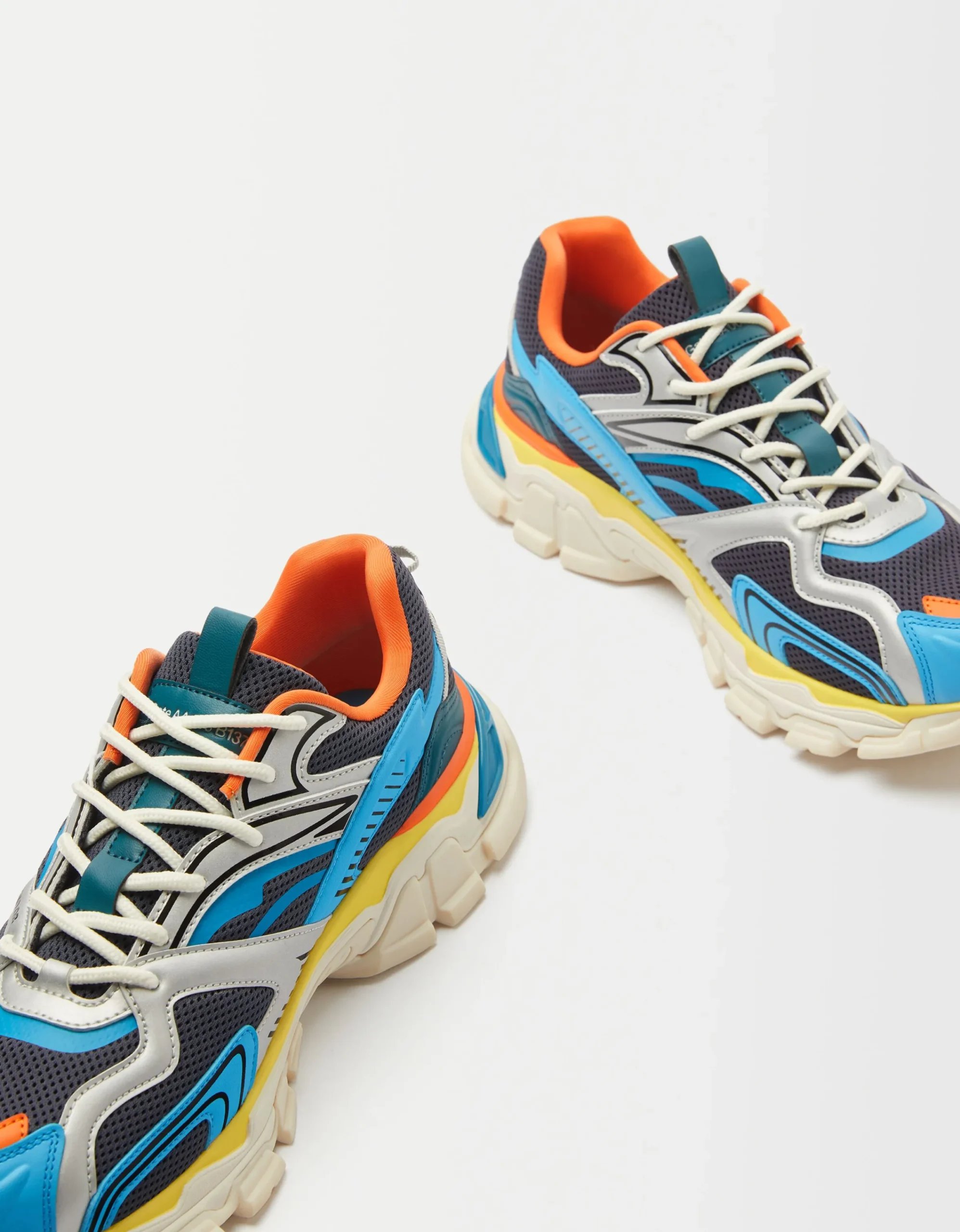 BERSHKA Deportivas multipiezas hombre Azul New