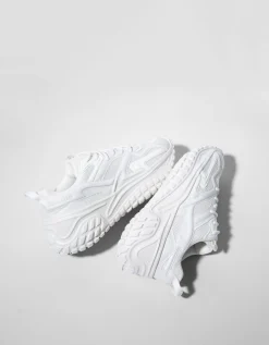 BERSHKA Deportivas suela tacos hombre Blanco Cheap