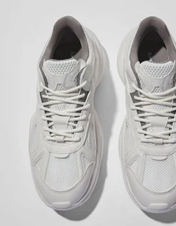 BERSHKA Deportivas volumen combinadas rejilla hombre Blanco Discount