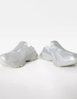 BERSHKA Deportivas zueco plateado Plata Best Sale