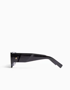 BERSHKA Gafa sol relieve Negro Cheap