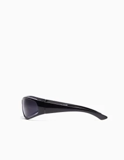 BERSHKA Gafas cycling Negro Flash Sale