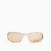 BERSHKA Gafas cycling color Beige Store