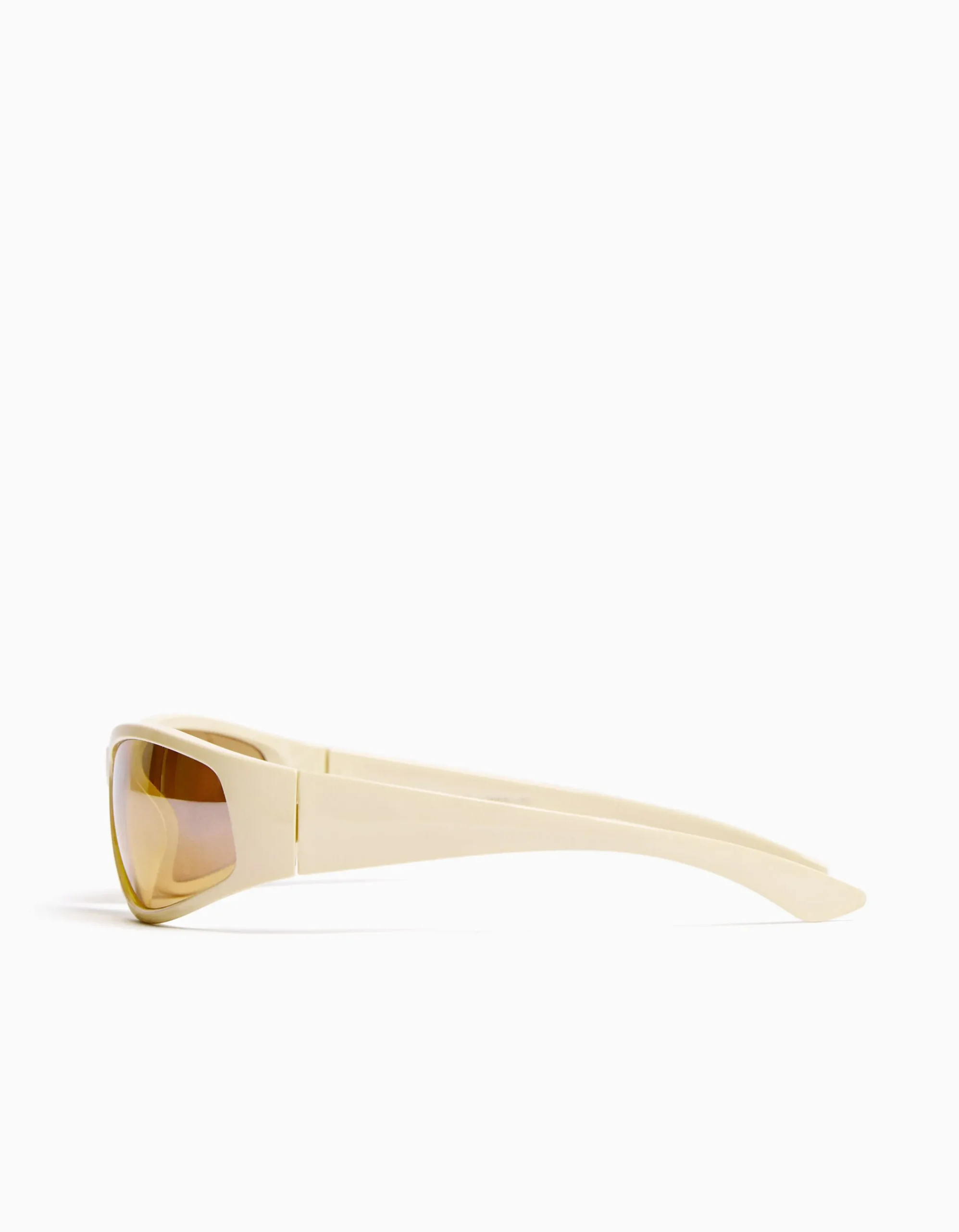 BERSHKA Gafas cycling color Beige Store