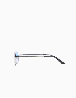 BERSHKA Gafas de sol cuadradas Azul Hot