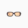 BERSHKA Gafas de sol ovaladas Naranja Shop