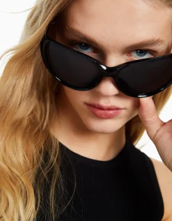 BERSHKA Gafas pasta Negro Cheap