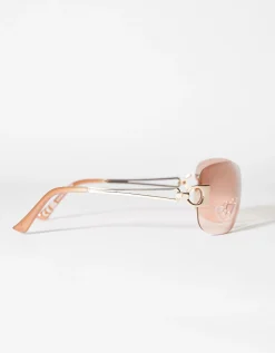 BERSHKA Gafas sol pantalla Rosa Shop