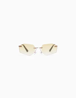BERSHKA Gafas sol sin montura Naranja Shop
