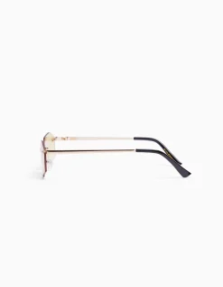 BERSHKA Gafas sol sin montura Naranja Shop