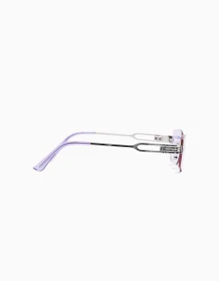 BERSHKA Gafas sol sin montura detalle Morado Best Sale