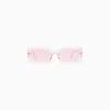BERSHKA Gafas sol transparentes Rosa Hot