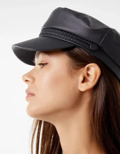 BERSHKA Gorra marinera Negro Store