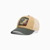 BERSHKA Gorra trucker print Negro Best