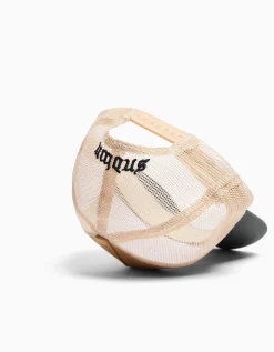 BERSHKA Gorra trucker print Negro Best