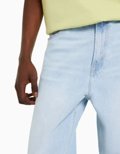 BERSHKA Jeans baggy Azul lavado Shop
