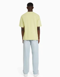 BERSHKA Jeans baggy Azul claro Outlet
