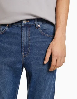 BERSHKA Jeans carrot fit Azul Hot