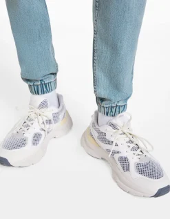 BERSHKA Jeans jogger Azul lavado Hot