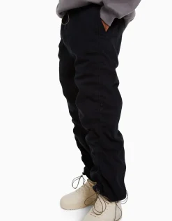 BERSHKA Jeans jogger parachute gathering Negro Best