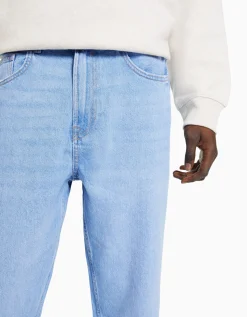 BERSHKA Jeans loose Azul lavado Fashion