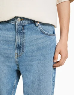 BERSHKA Jeans loose Azul claro Fashion