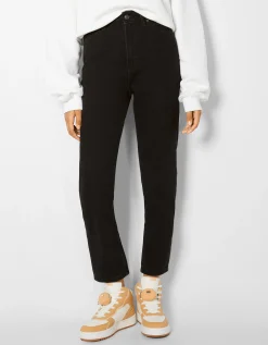 BERSHKA Jeans mom Azul Online