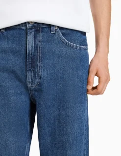 BERSHKA Jeans 90´s wide Azul Best Sale